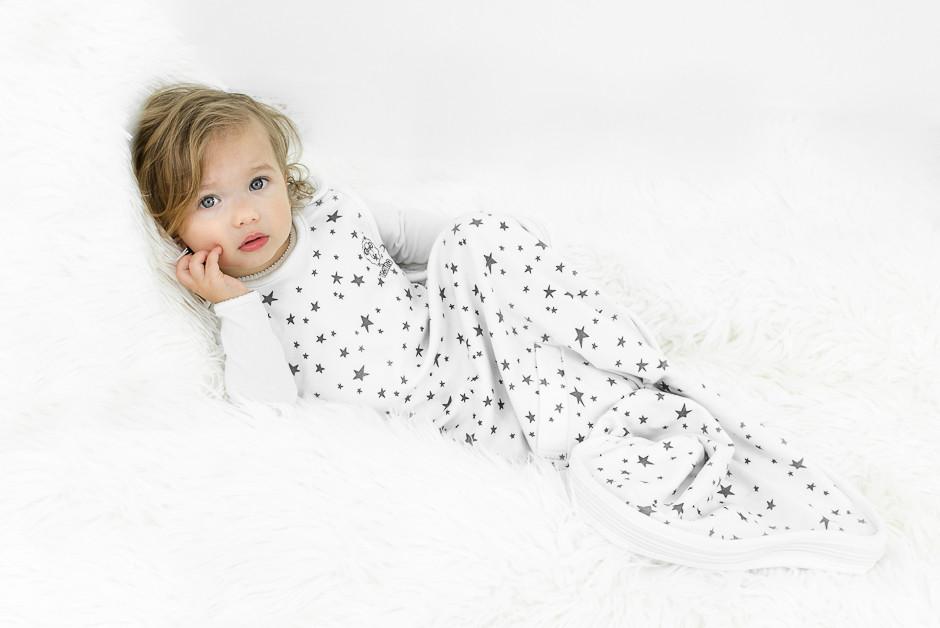 4 Season® Ultimate Baby Sleep Bag, Merino Wool & Organic Cotton, Star White