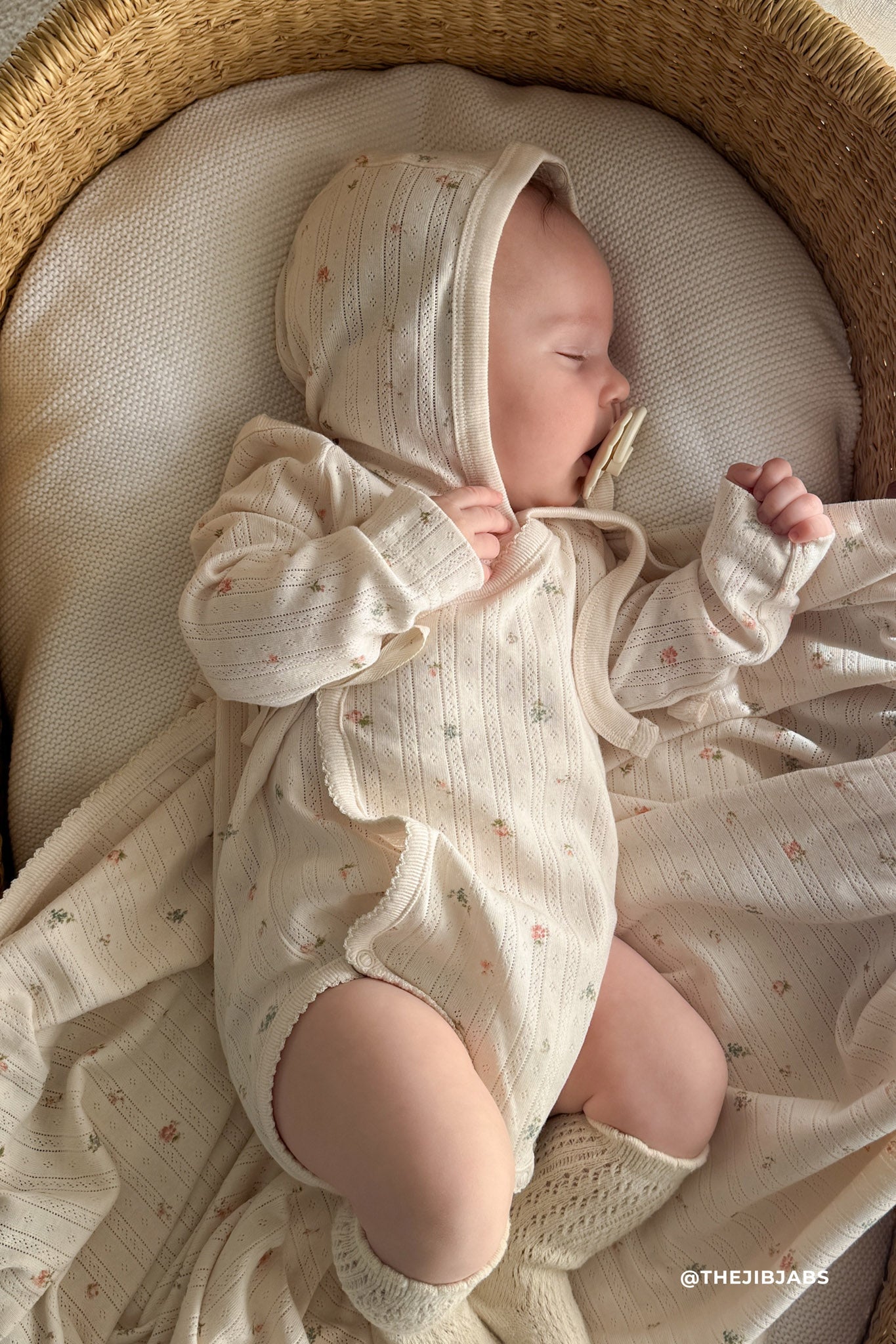 Organic Cotton Pointelle Marina Bodysuit - Sweet Magnolia Simple