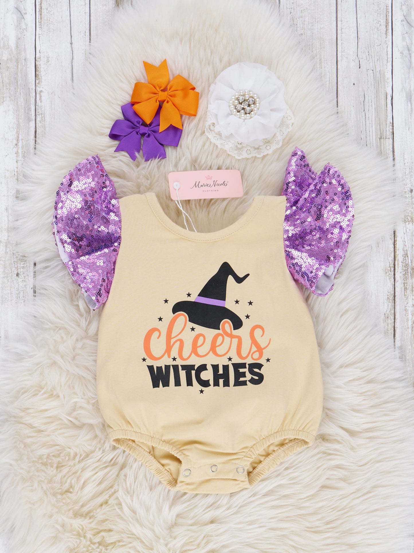 Mom & Me "Cheers Witches" Top & Romper