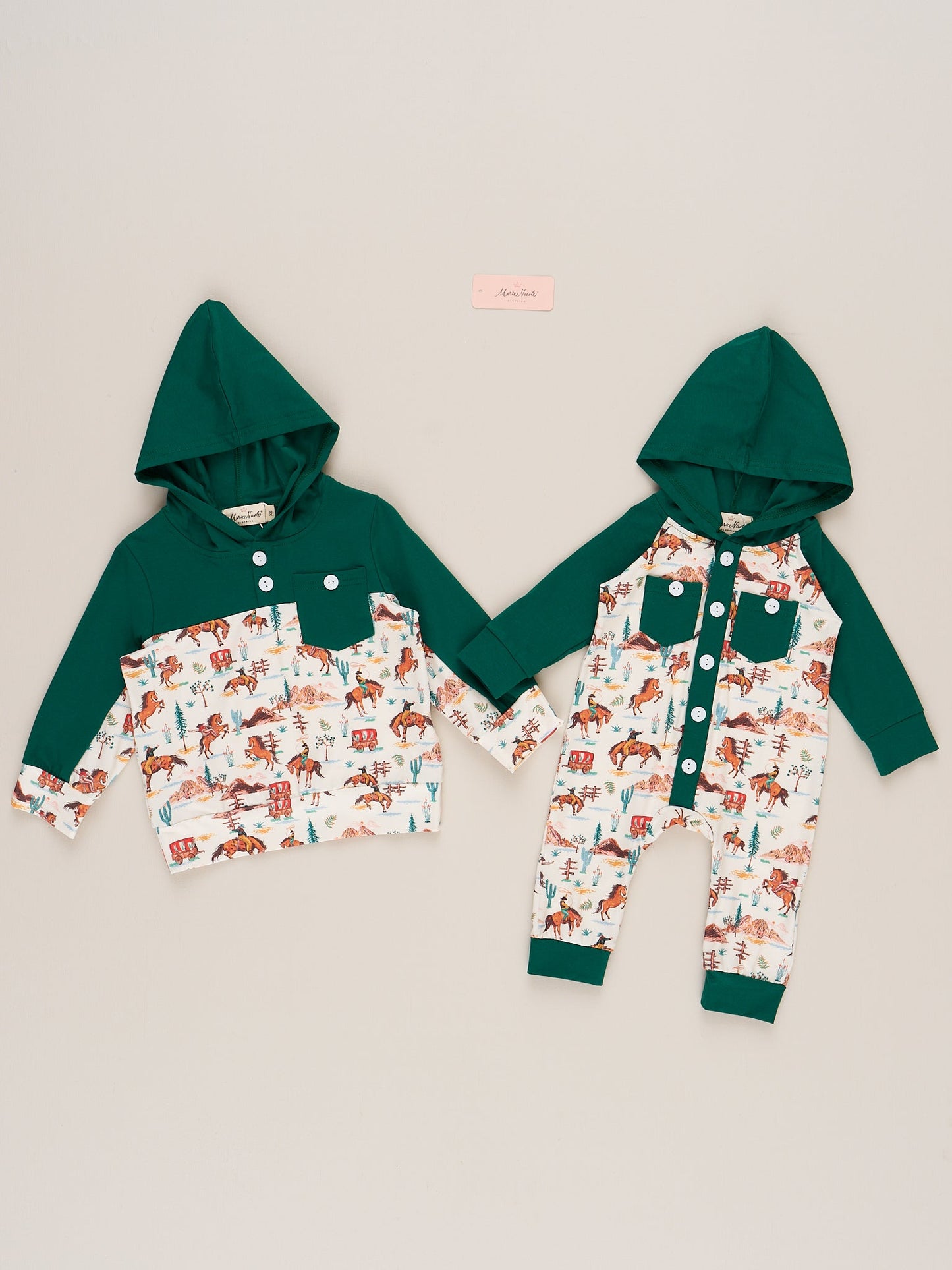 Vintage Wild West Hooded Shirt
