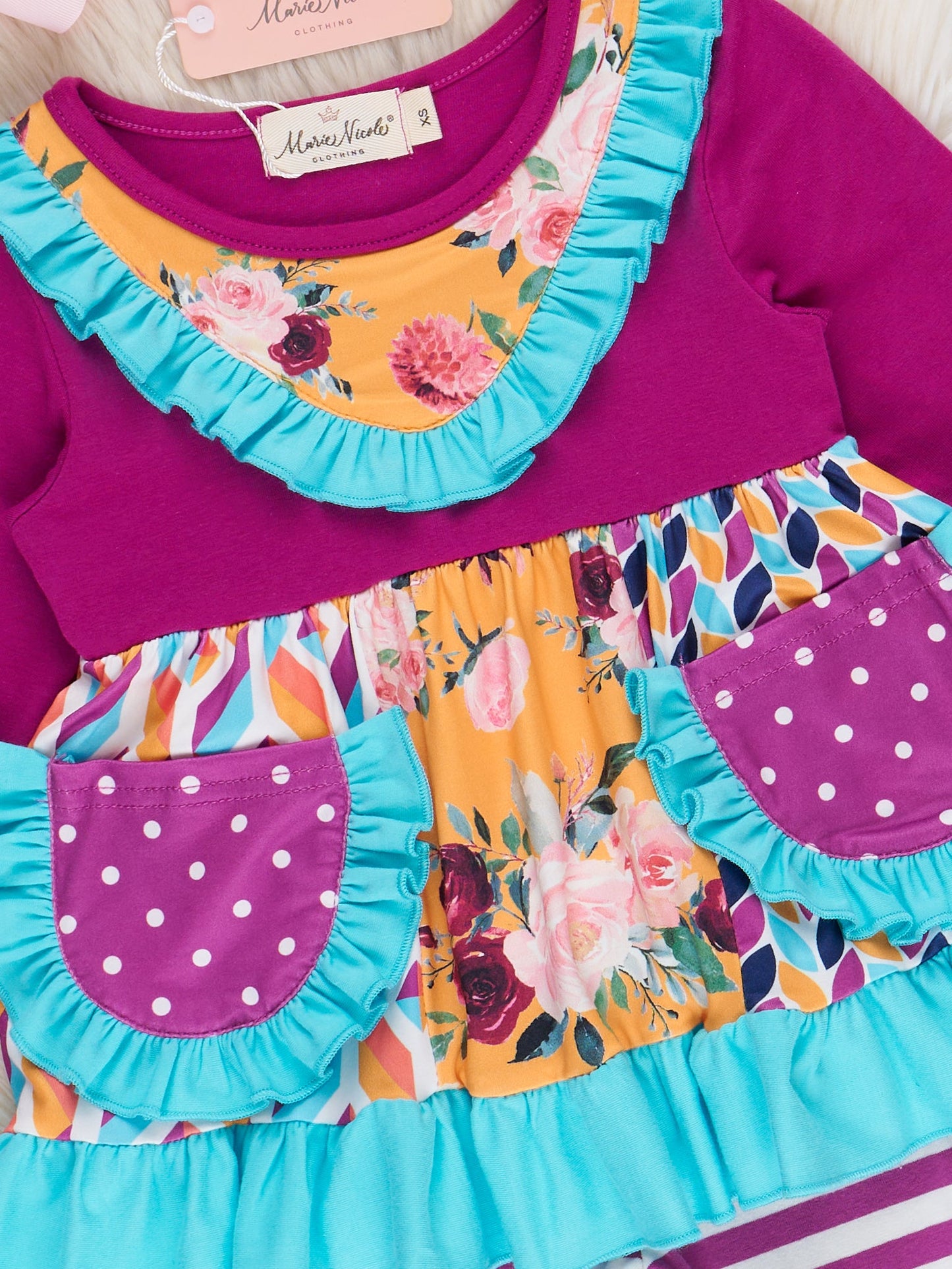 Pocket Flara Bells Outfit - Mulberry
