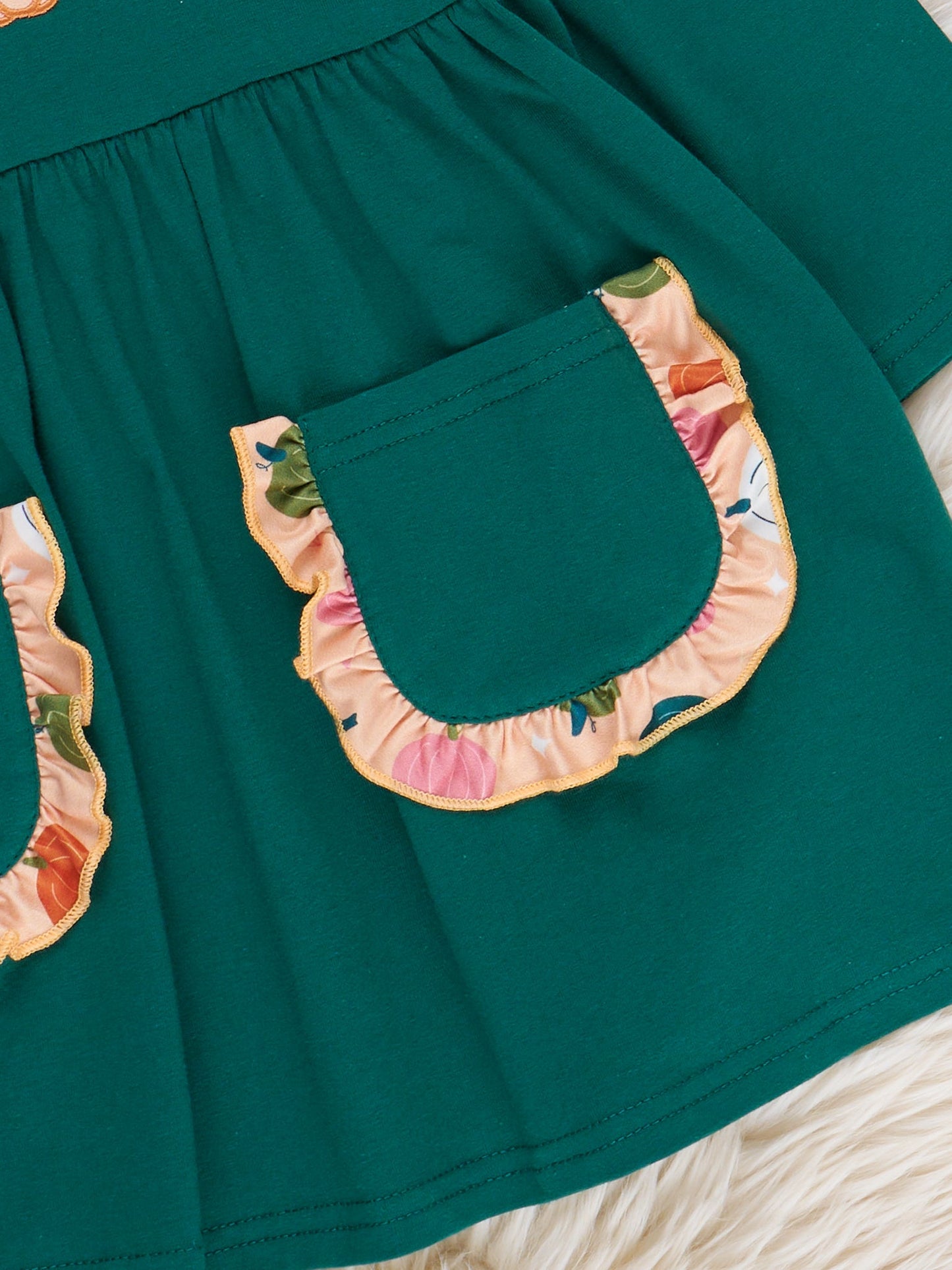 Pick of the Patch Ruffle Dress