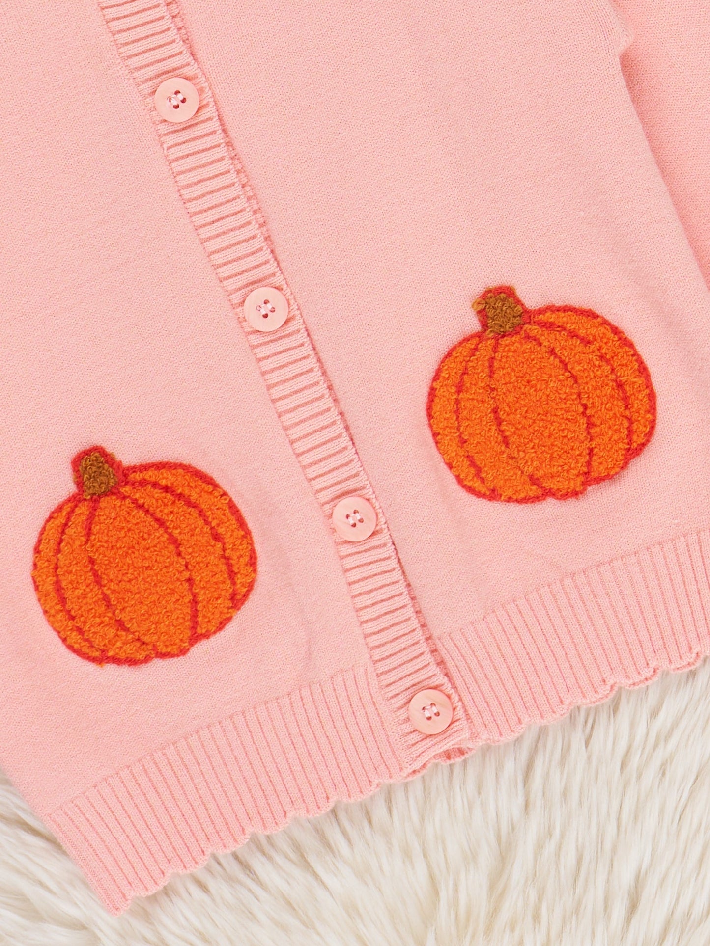 Pretty in Pumpkin Cardigan Sweater