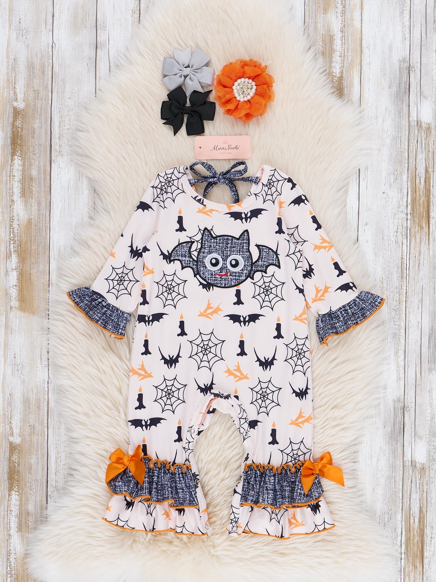 Fright Night Ruffle Romper