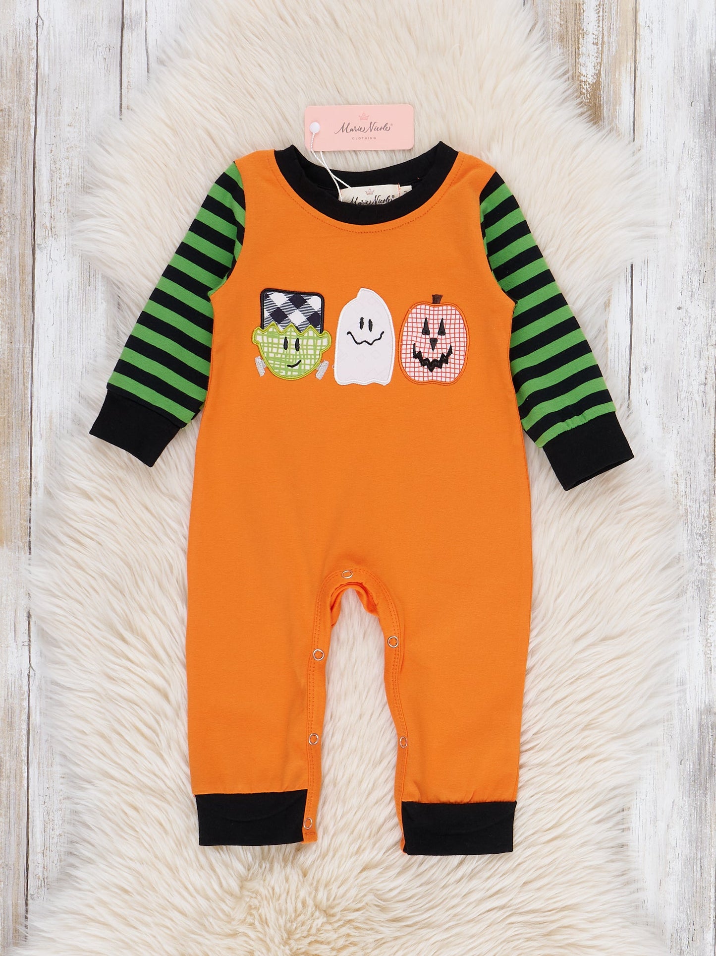 Frank & Friends Striped Romper