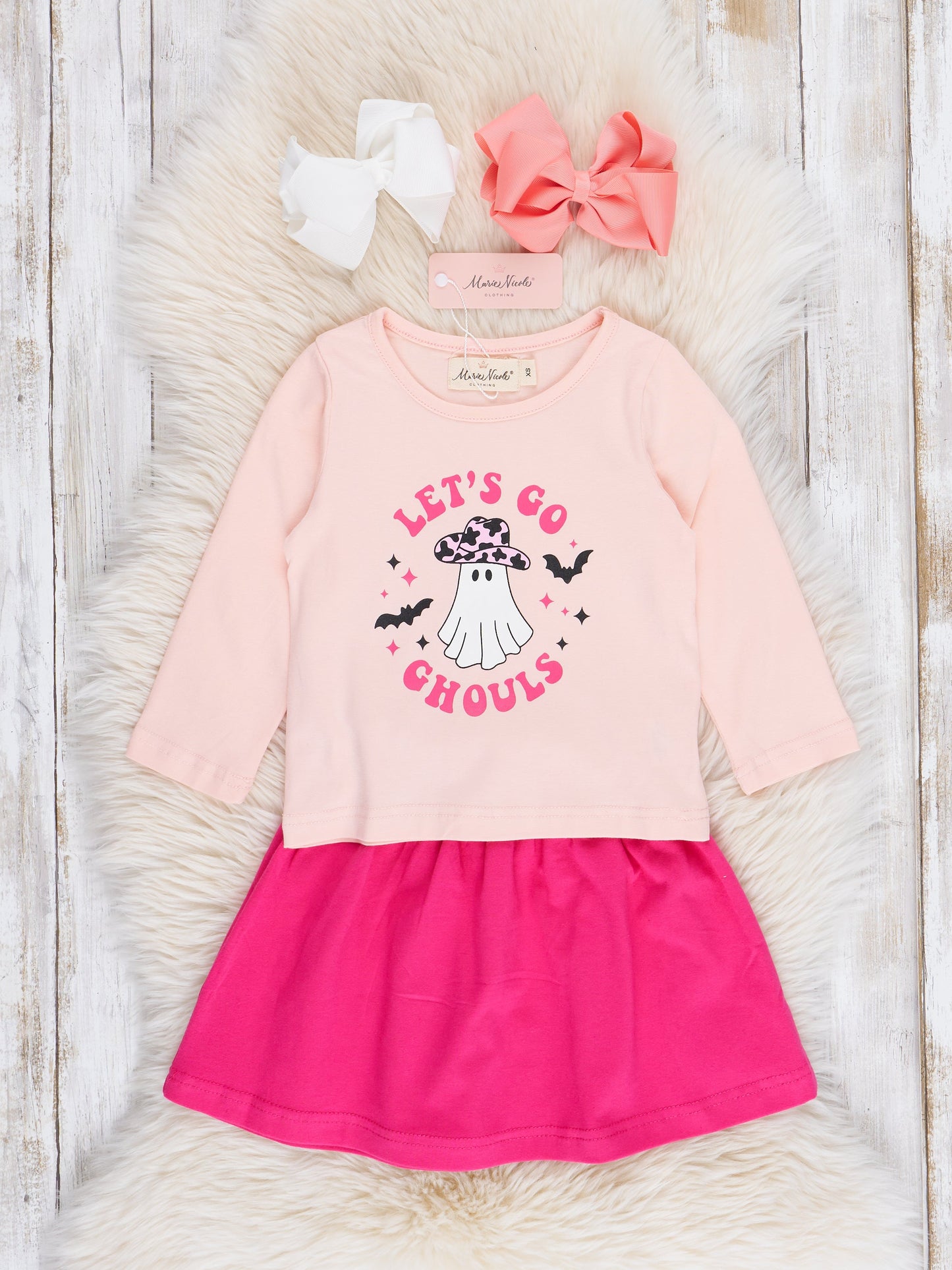 Fuchsia "Let's Go Ghouls" Outfit