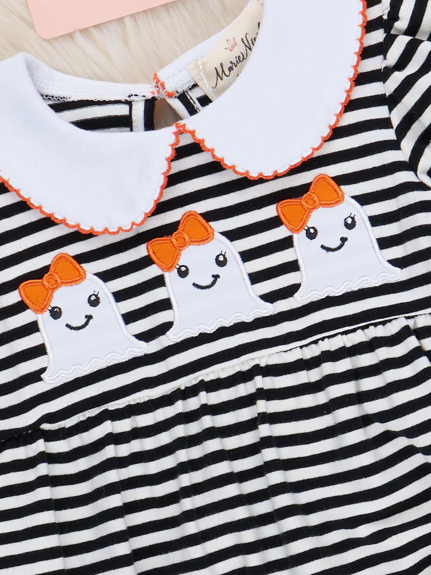 Spooky Treat Striped Romper