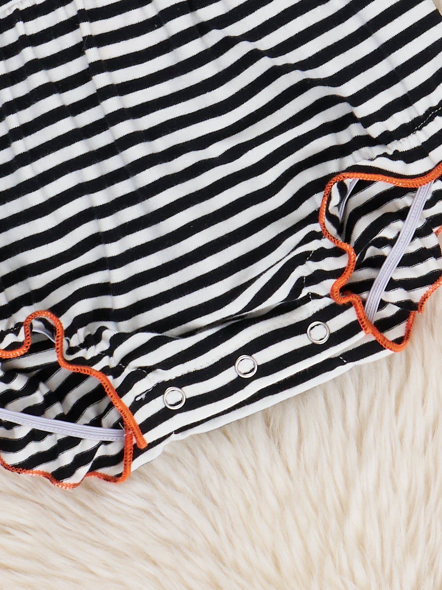 Spooky Treat Striped Romper