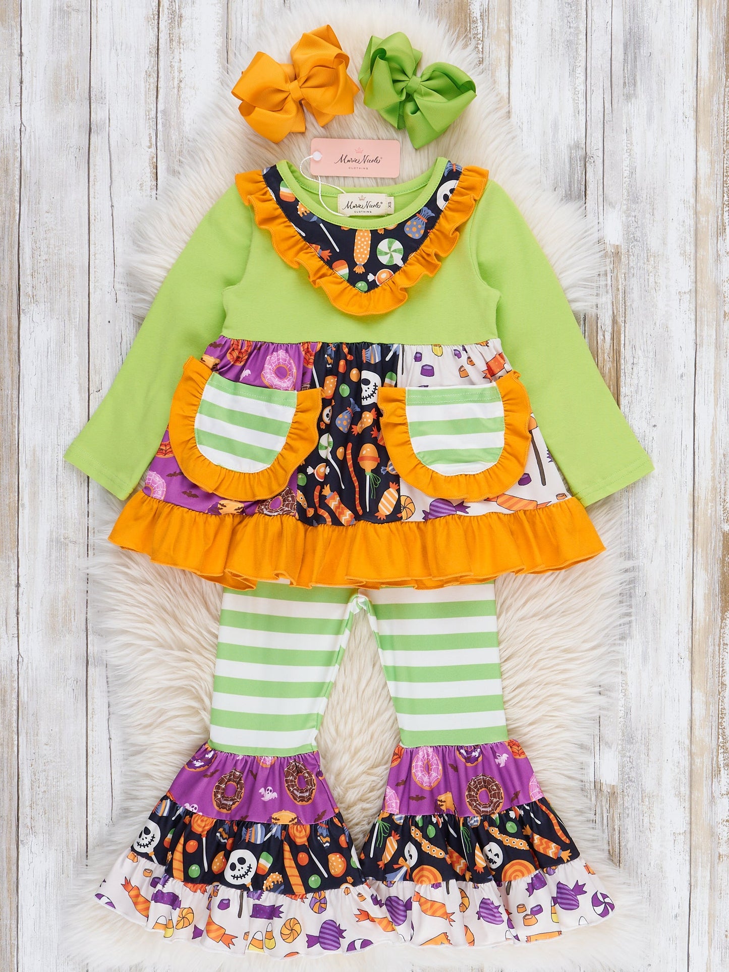 Pocket Flara Bells Outfit - Halloween Candy
