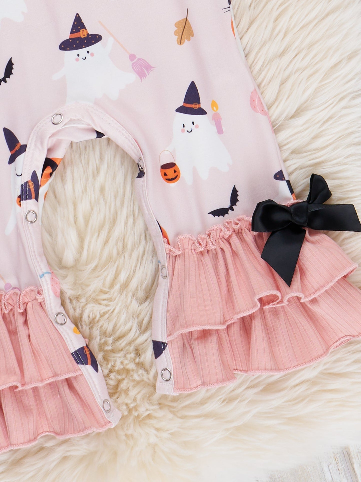 Lil’ Trick or Treater Ruffle Romper