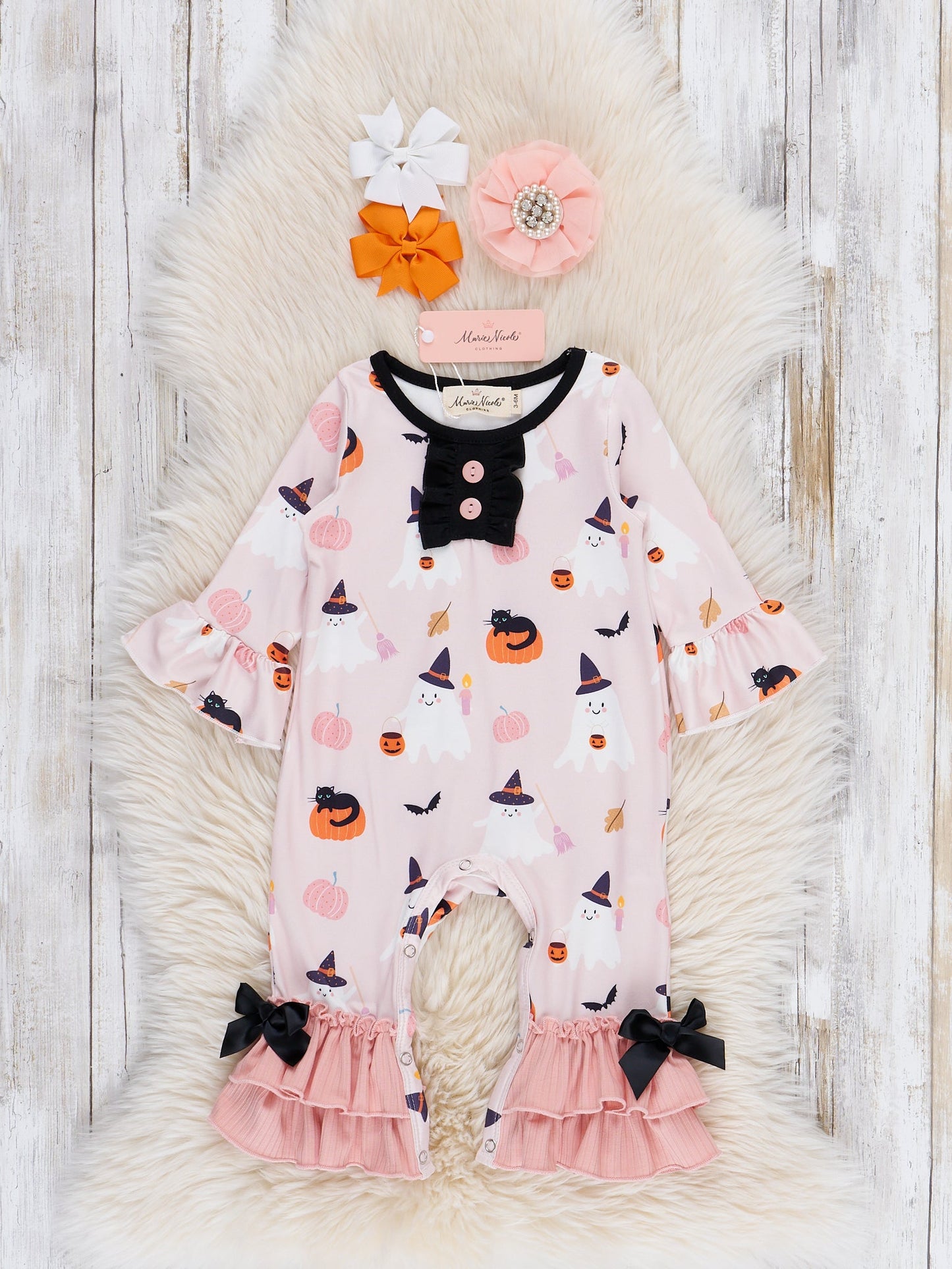 Lil’ Trick or Treater Ruffle Romper