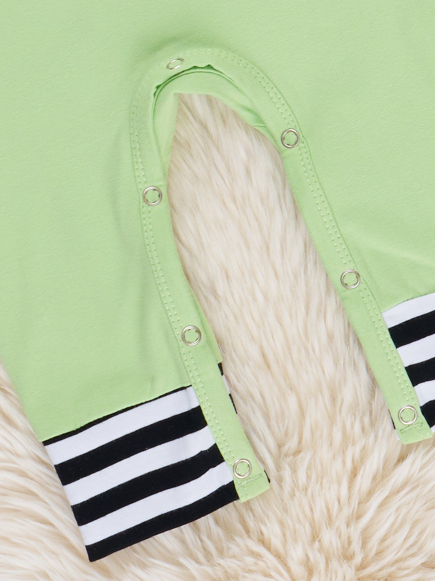 Lime Embroidered Pumpkin Romper