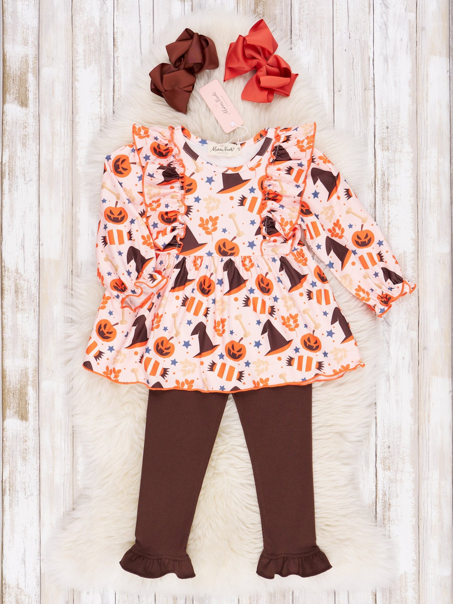 Happy Halloween Ruffle Outfit