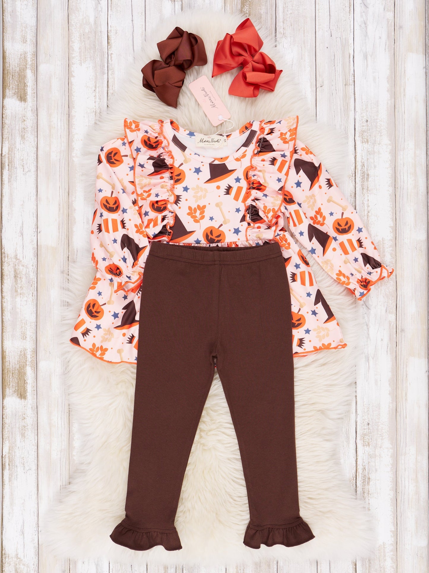 Happy Halloween Ruffle Outfit