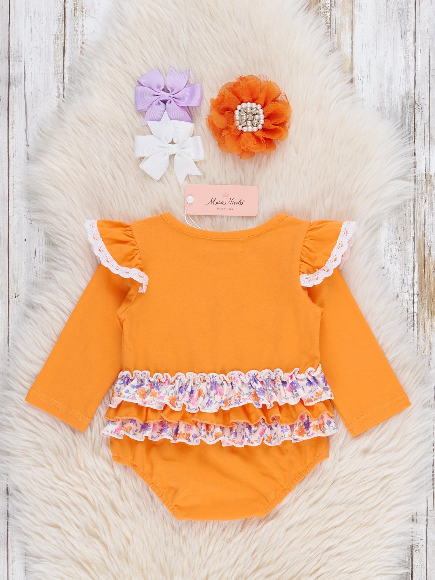 Pumpkin Petal Patch Ruffle Bubble