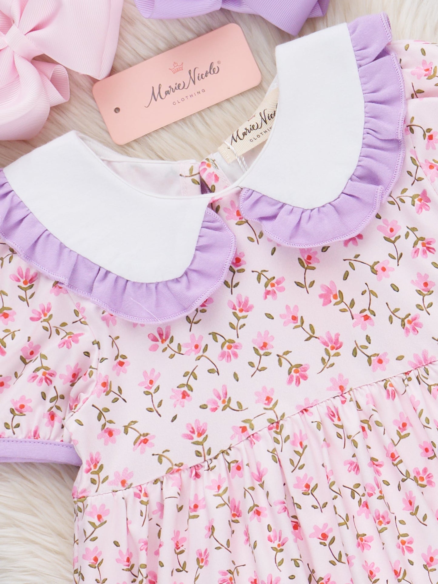 Candy Blossoms Embroidered Ruffle Outfit