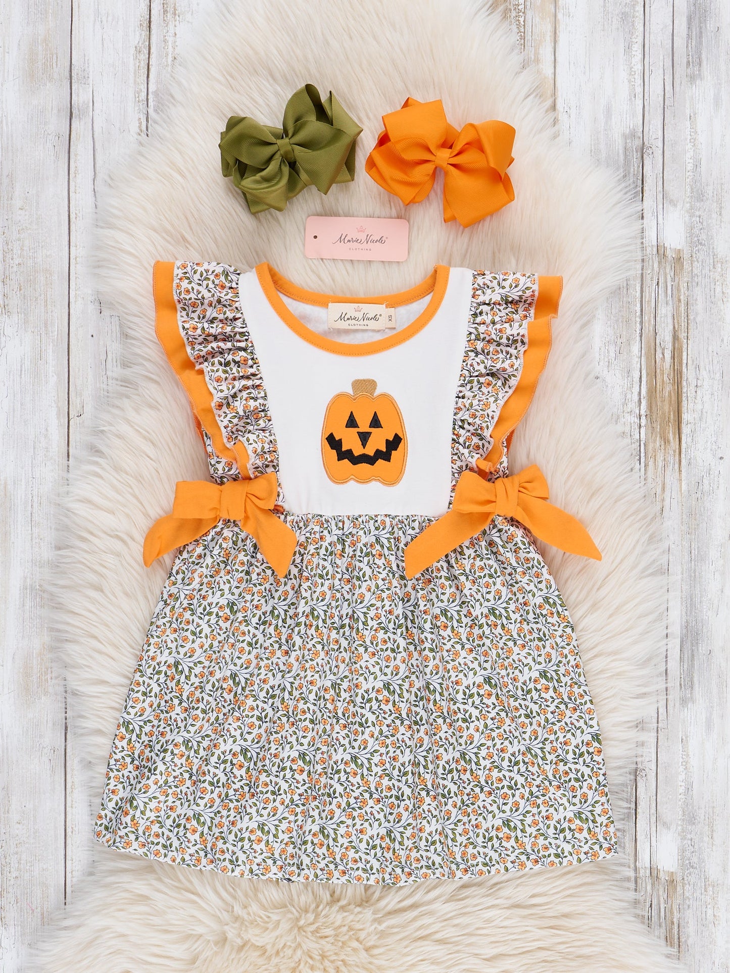 Jack-o'-Lantern Petal Patch Dress