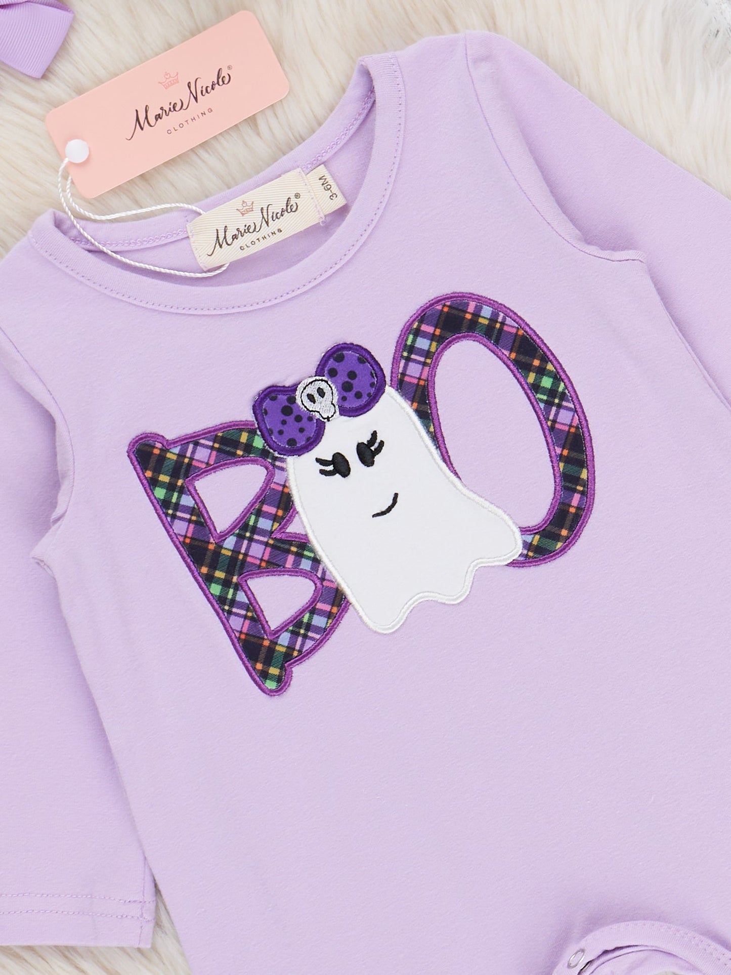 Boo Buddies Embroidered Ruffle Romper
