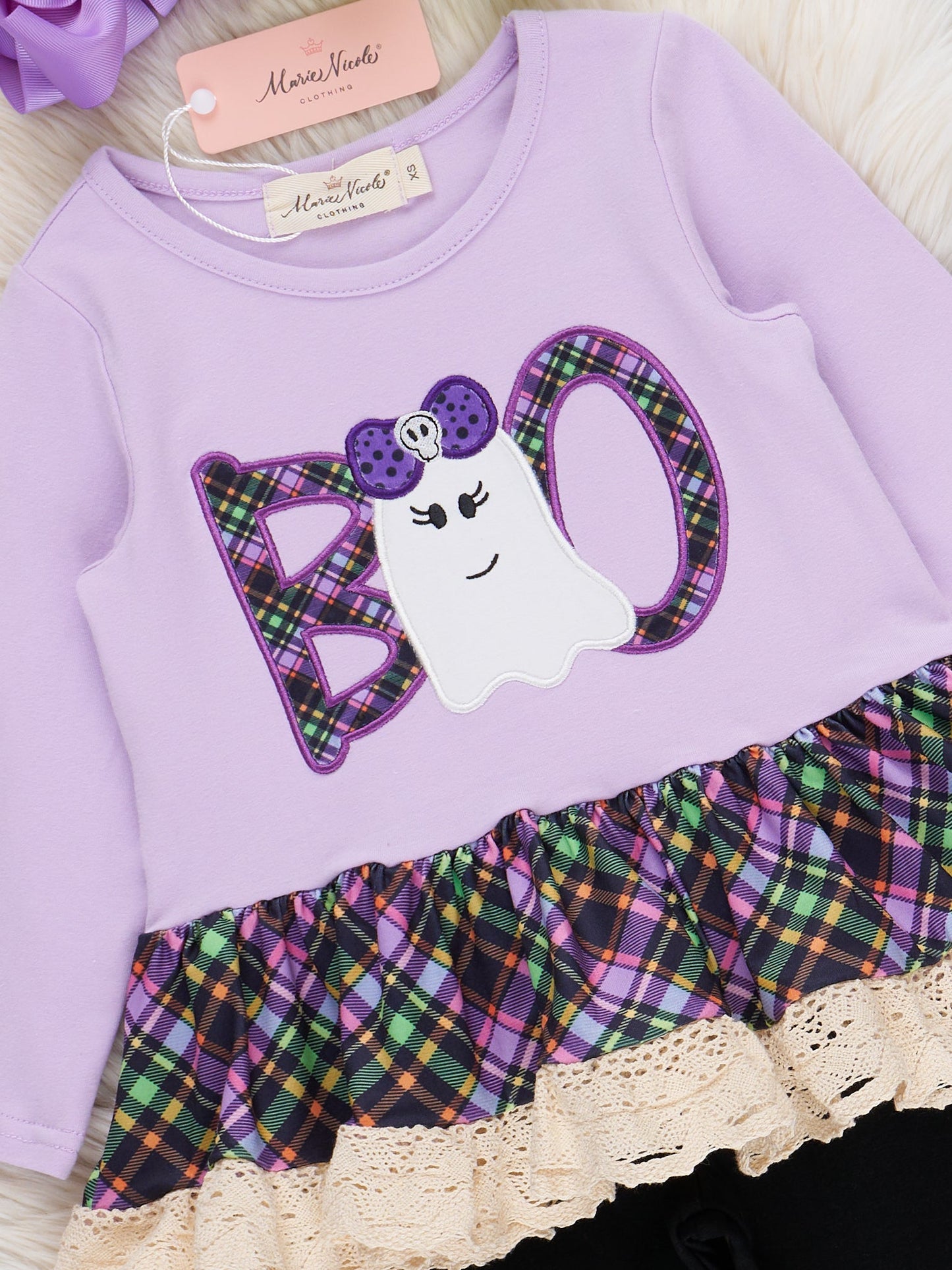Boo Buddies Embroidered Ruffle Outfit