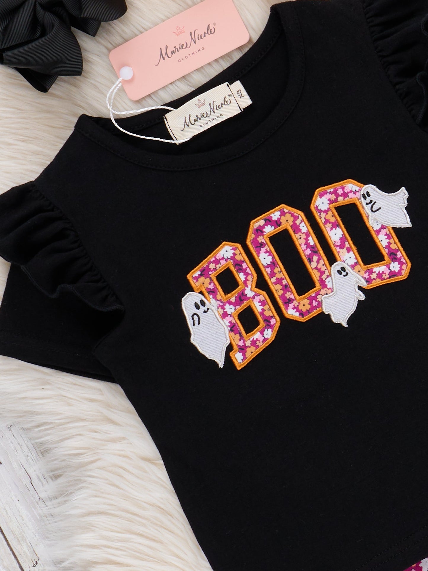 Boo Ghost Garden Bell Bottom Outfit