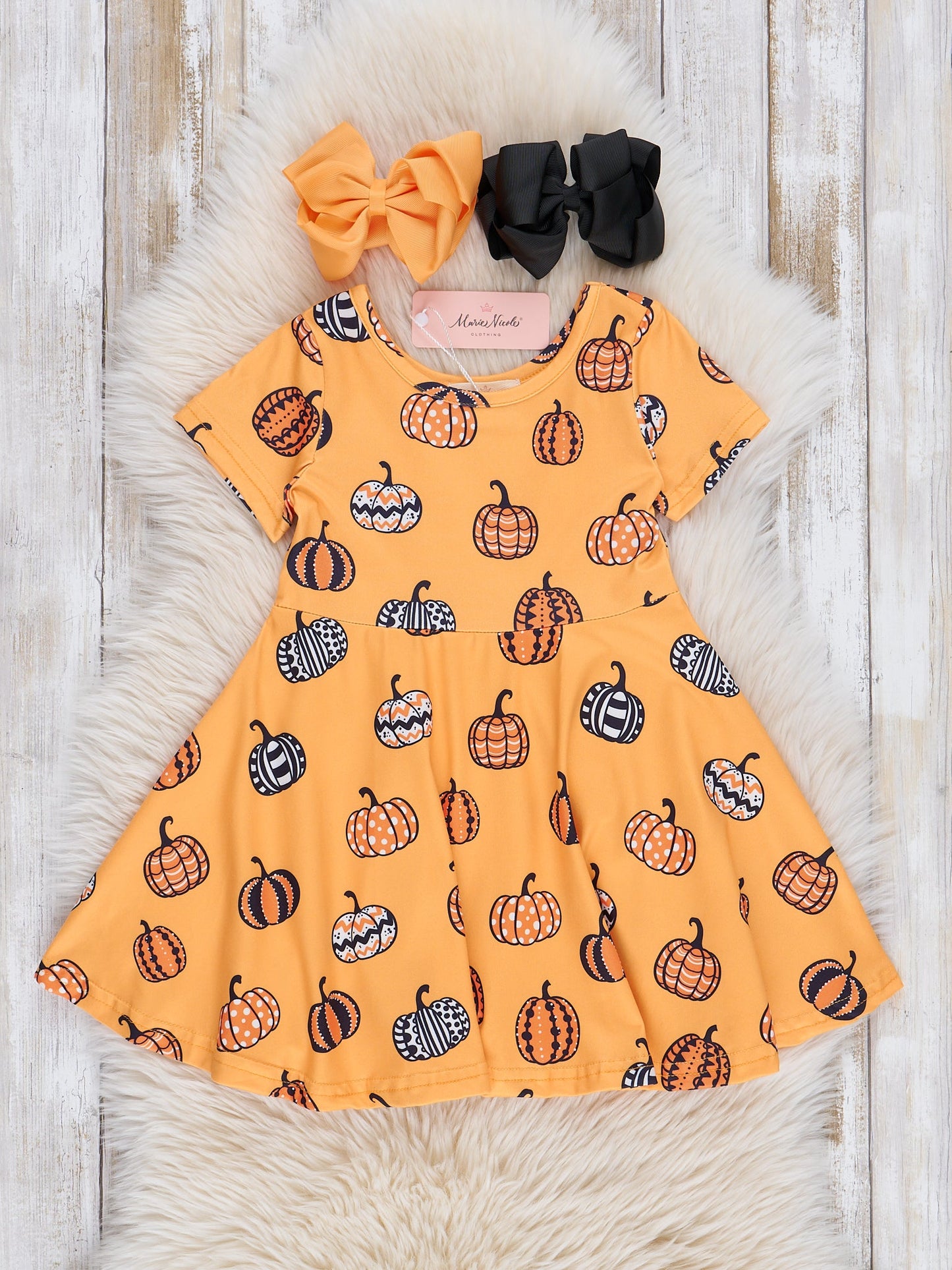Autumn Pumpkin Swing Dress - Patterns
