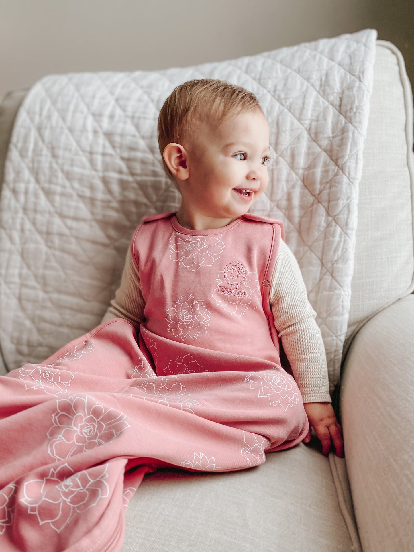 4 Season® Ultimate Baby Sleep Bag, Merino Wool & Organic Cotton, Succulent