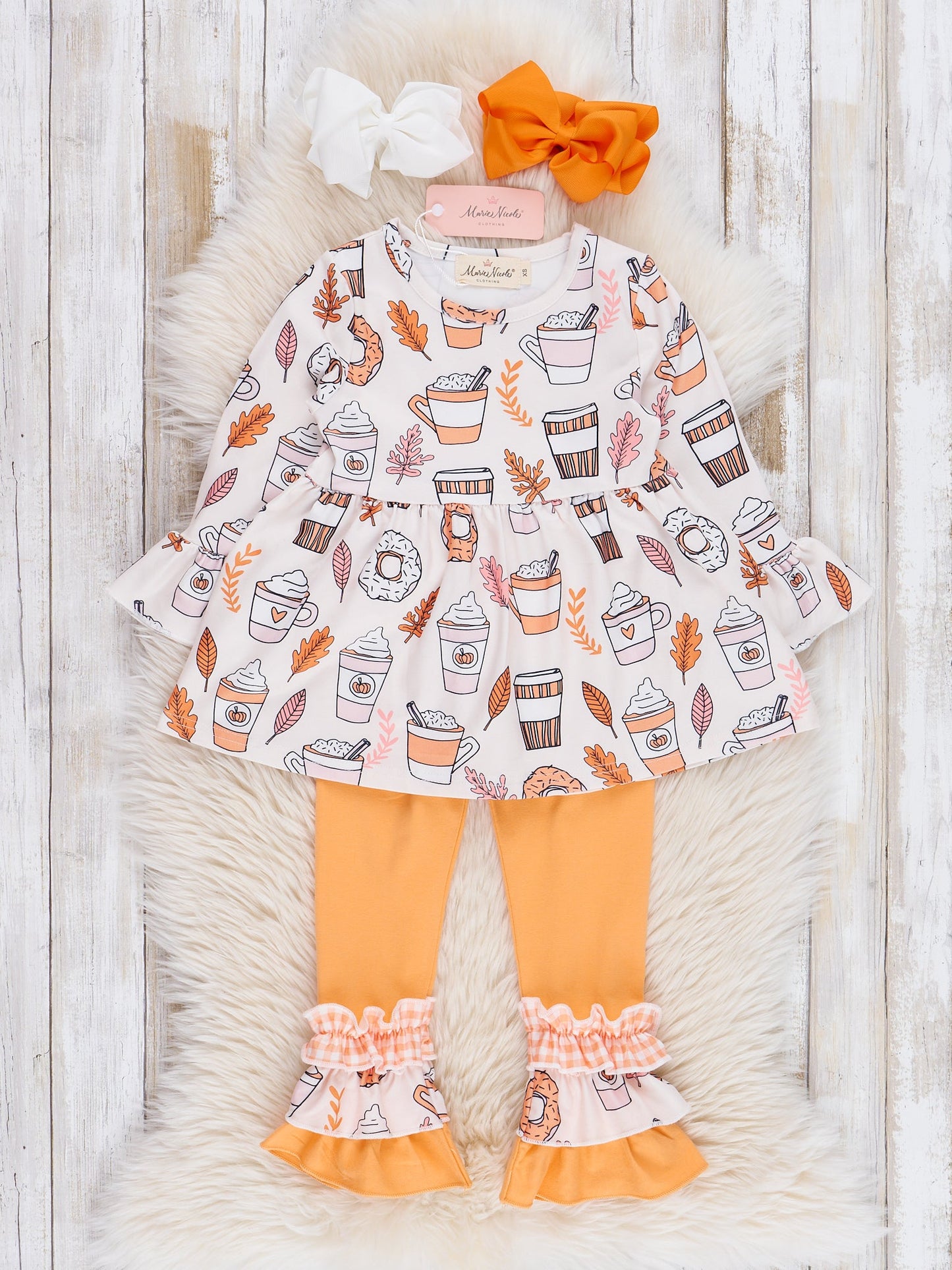 Sweet Maple & Cider Ruffle Outfit