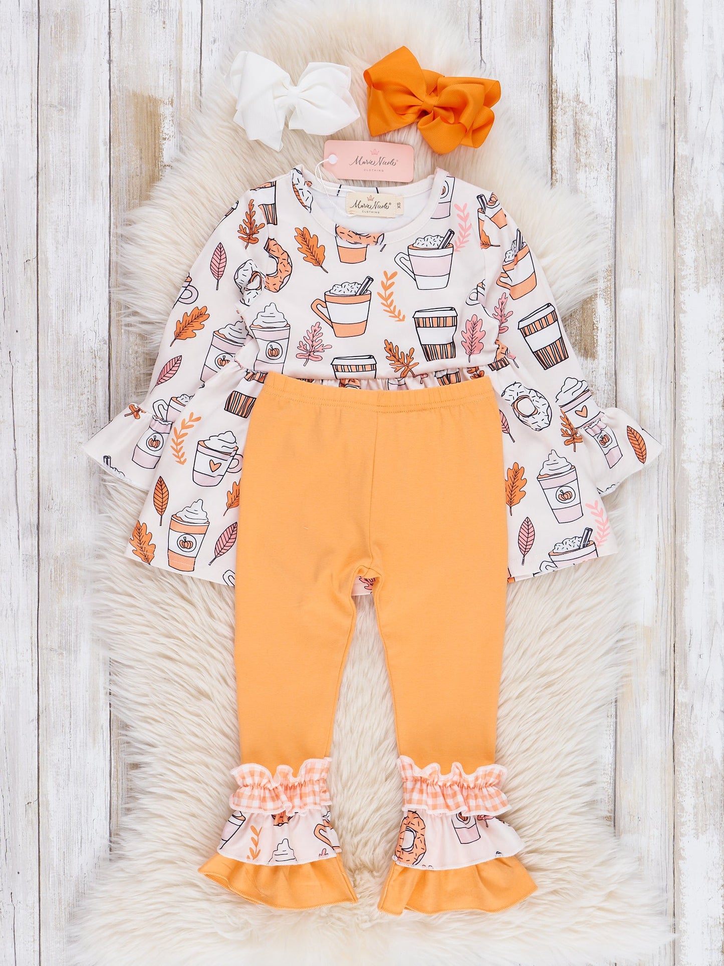 Sweet Maple & Cider Ruffle Outfit