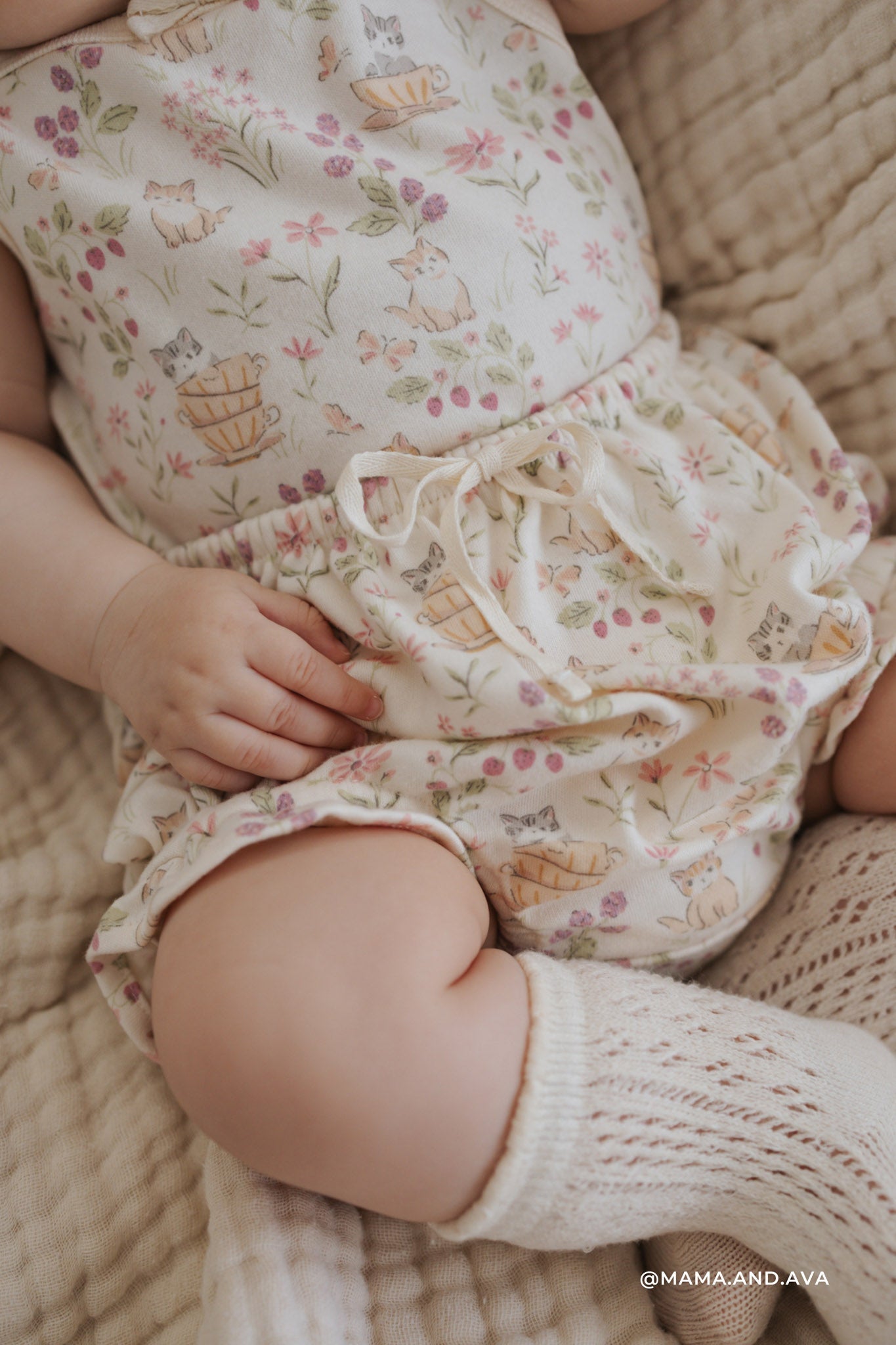 Organic Cotton Frill Bloomer - Moons Garden