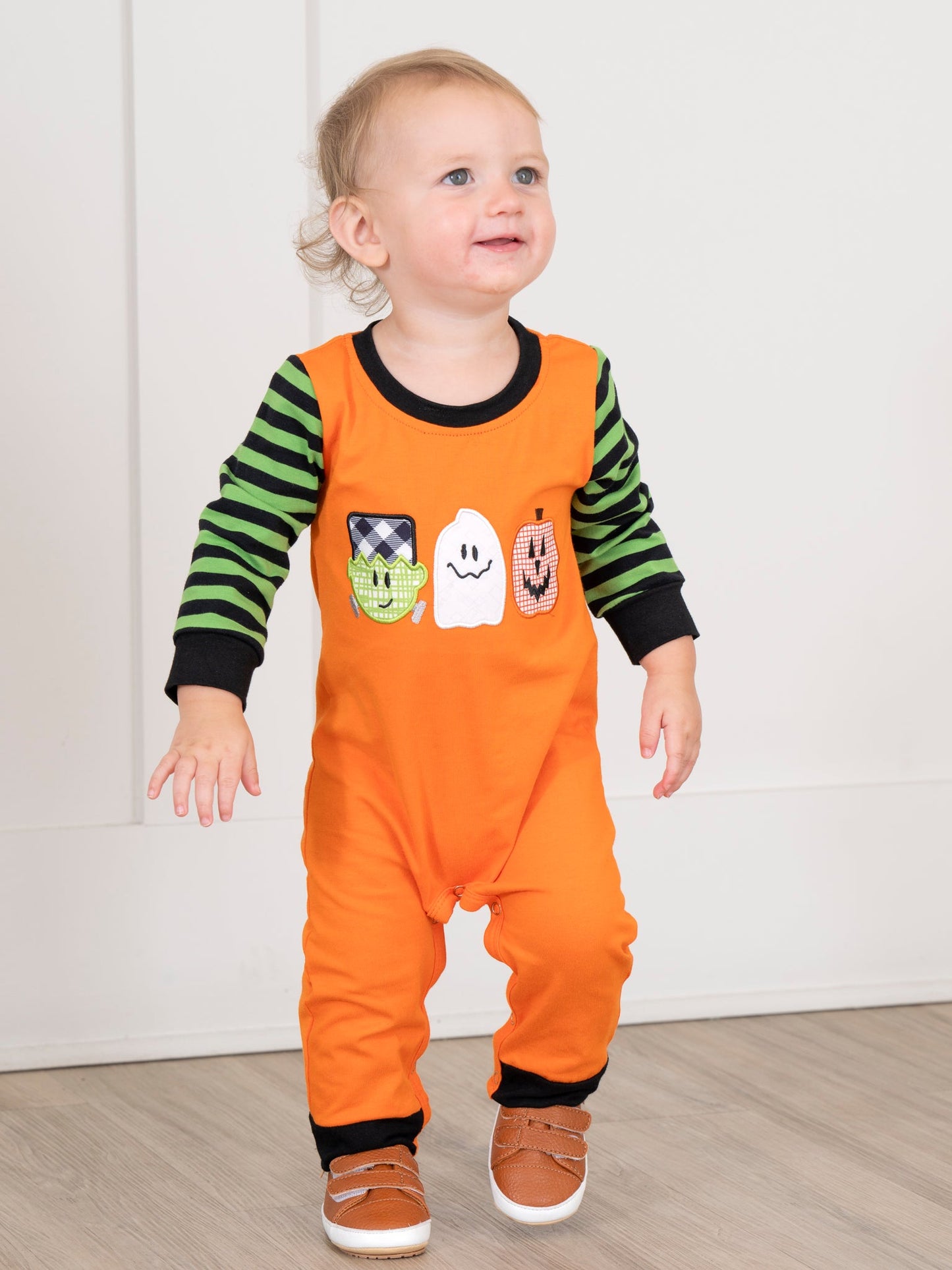 Frank & Friends Striped Romper