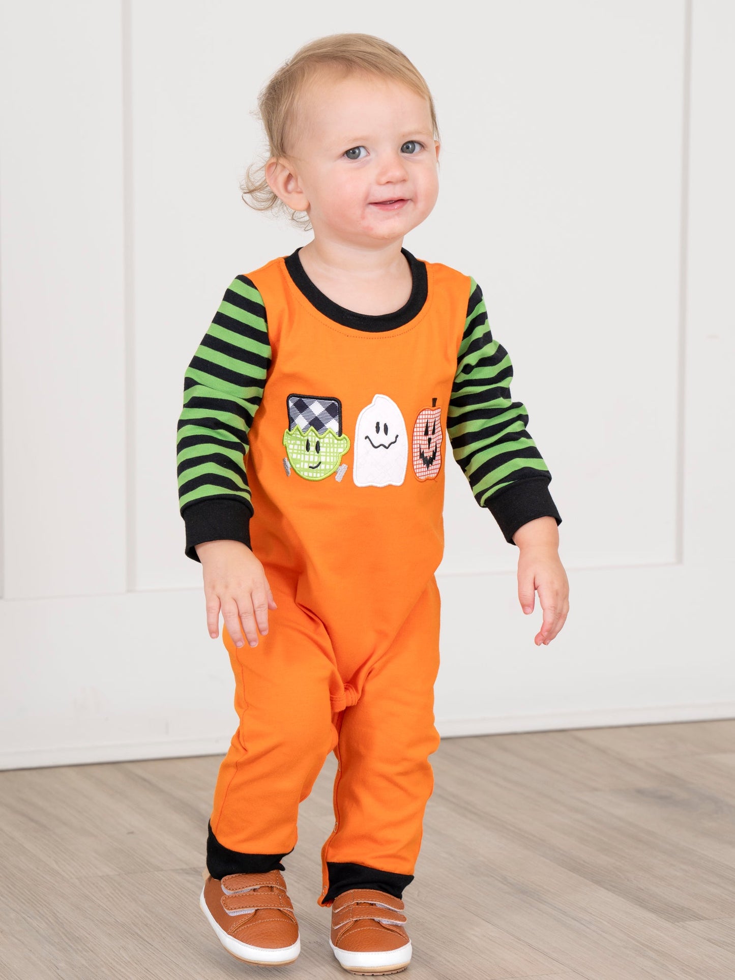 Frank & Friends Striped Romper