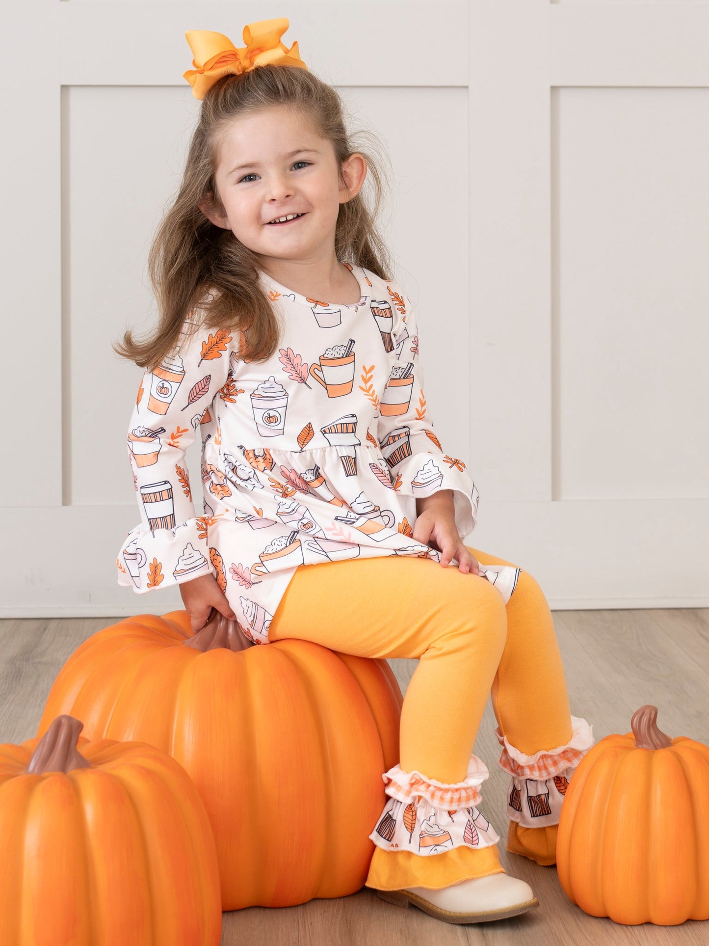 Sweet Maple & Cider Ruffle Outfit