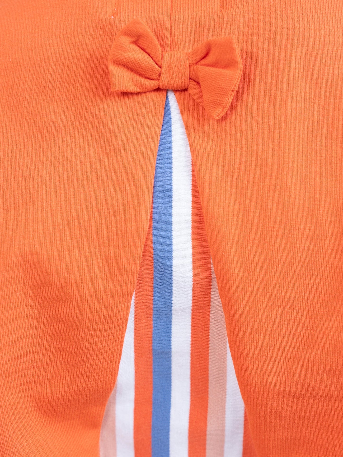 Striped Peek-a-Boo Swing Shirt in Orange