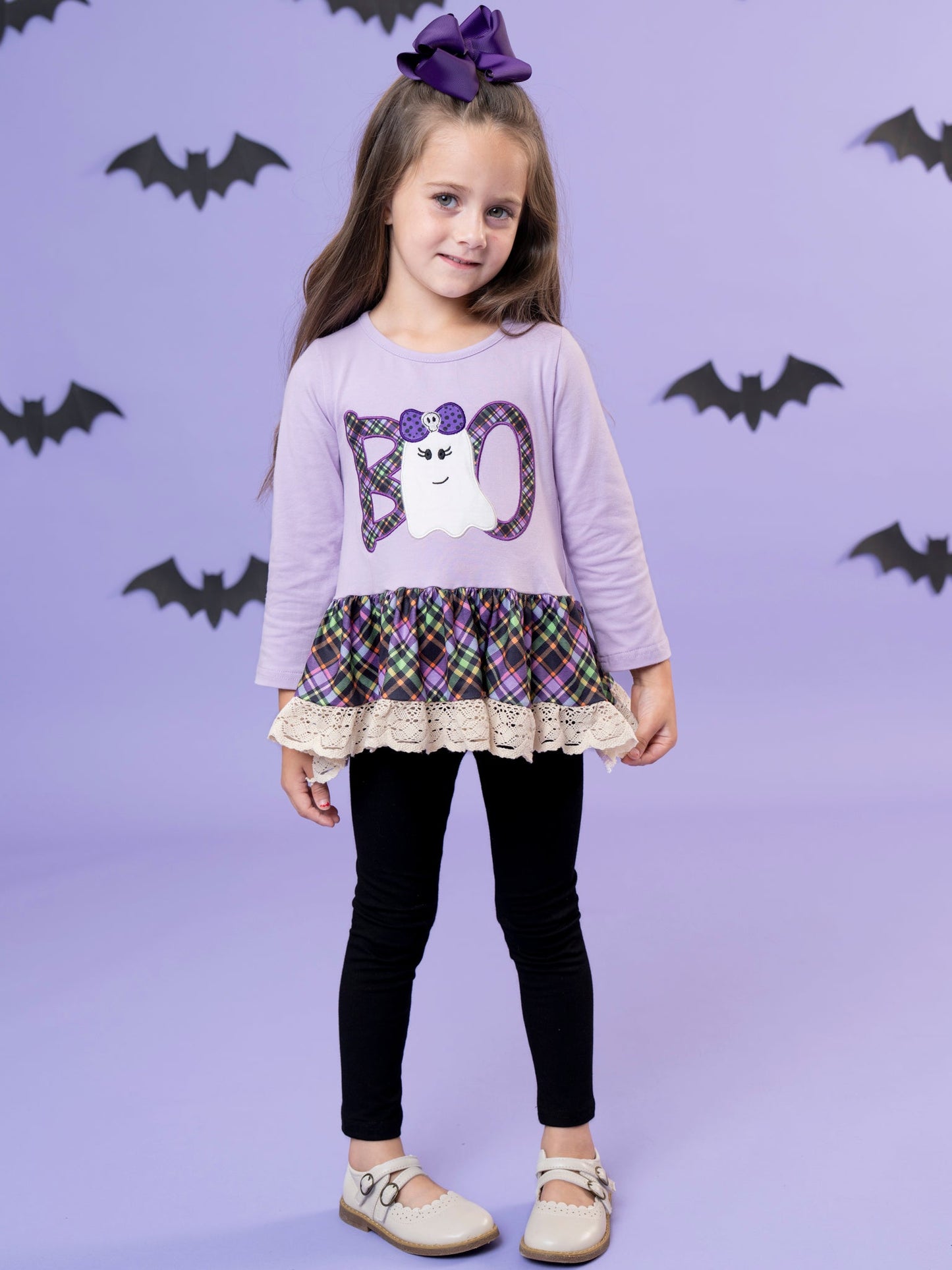 Boo Buddies Embroidered Ruffle Outfit