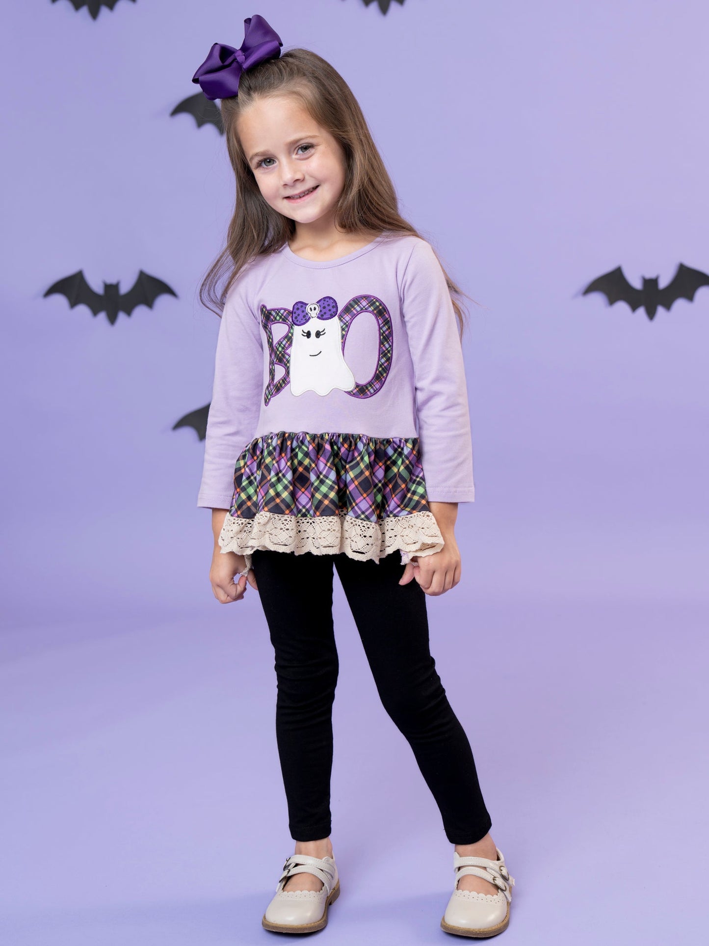Boo Buddies Embroidered Ruffle Outfit
