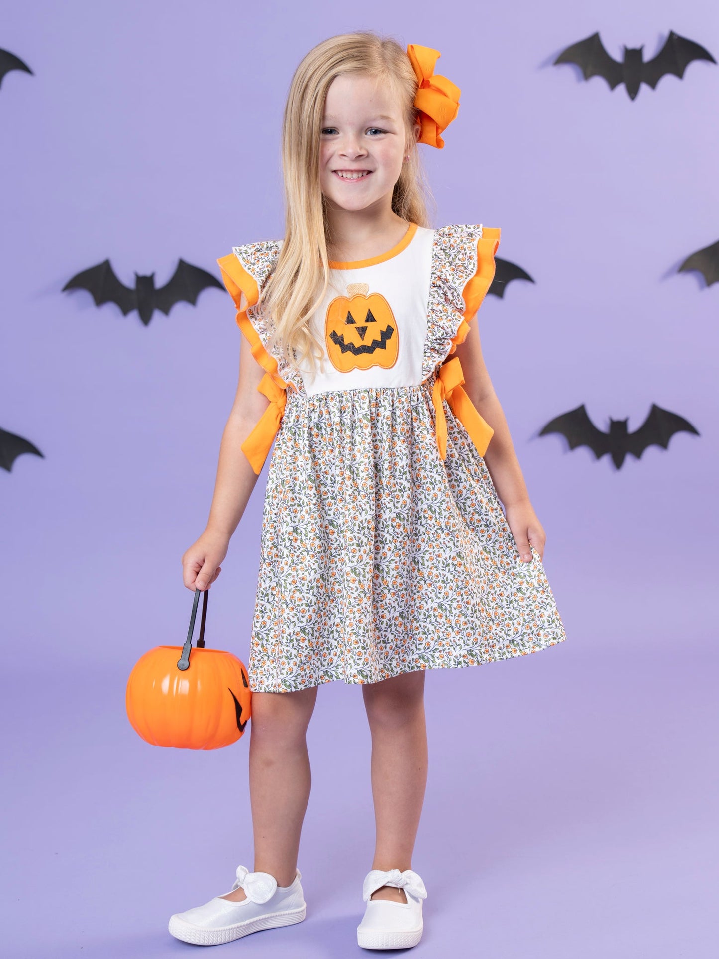 Jack-o'-Lantern Petal Patch Dress