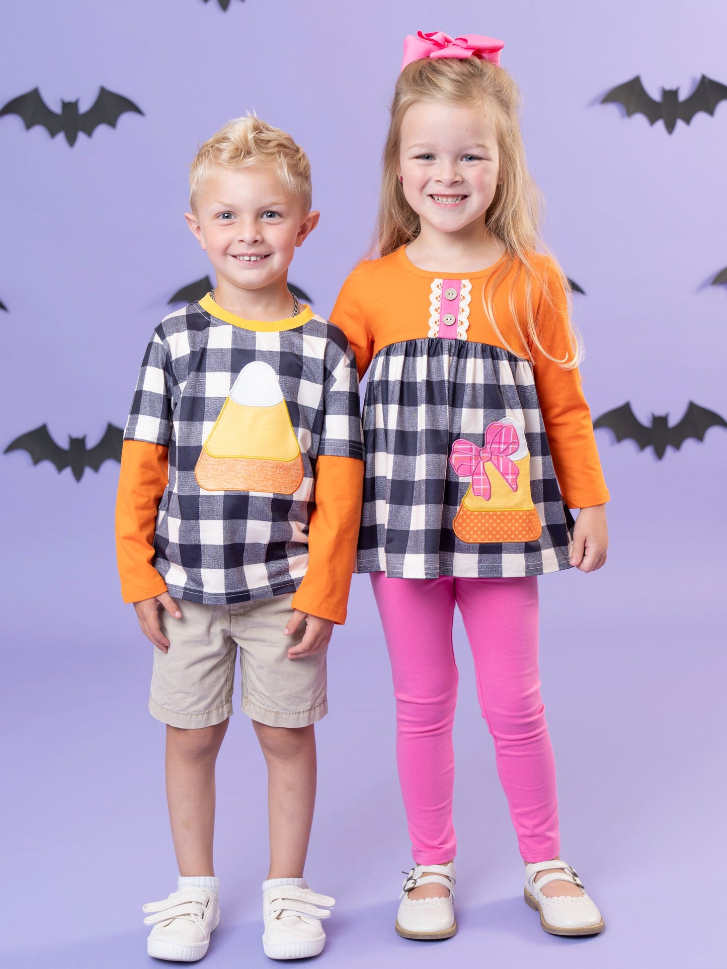 Sweet as Candy Corn Embroidered Top