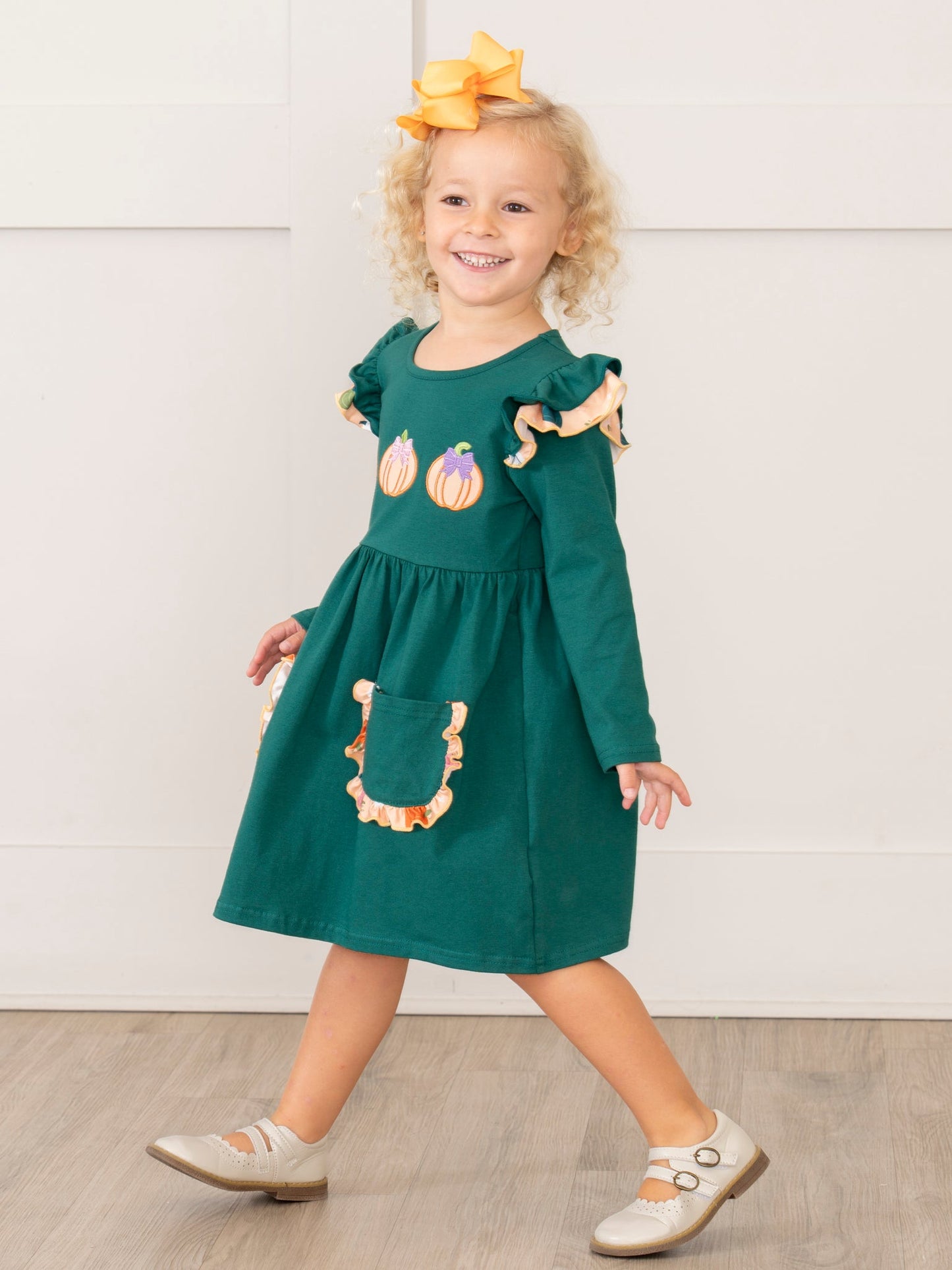 Pick of the Patch Ruffle Dress