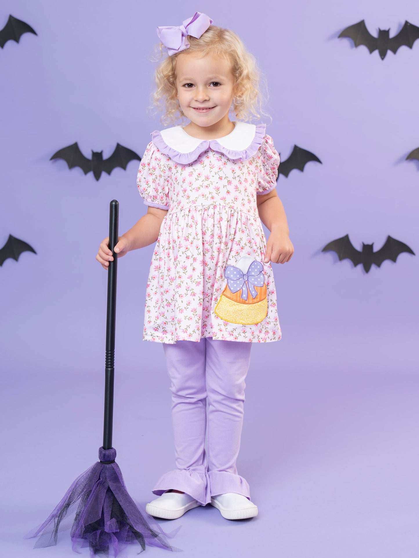 Candy Blossoms Embroidered Ruffle Outfit