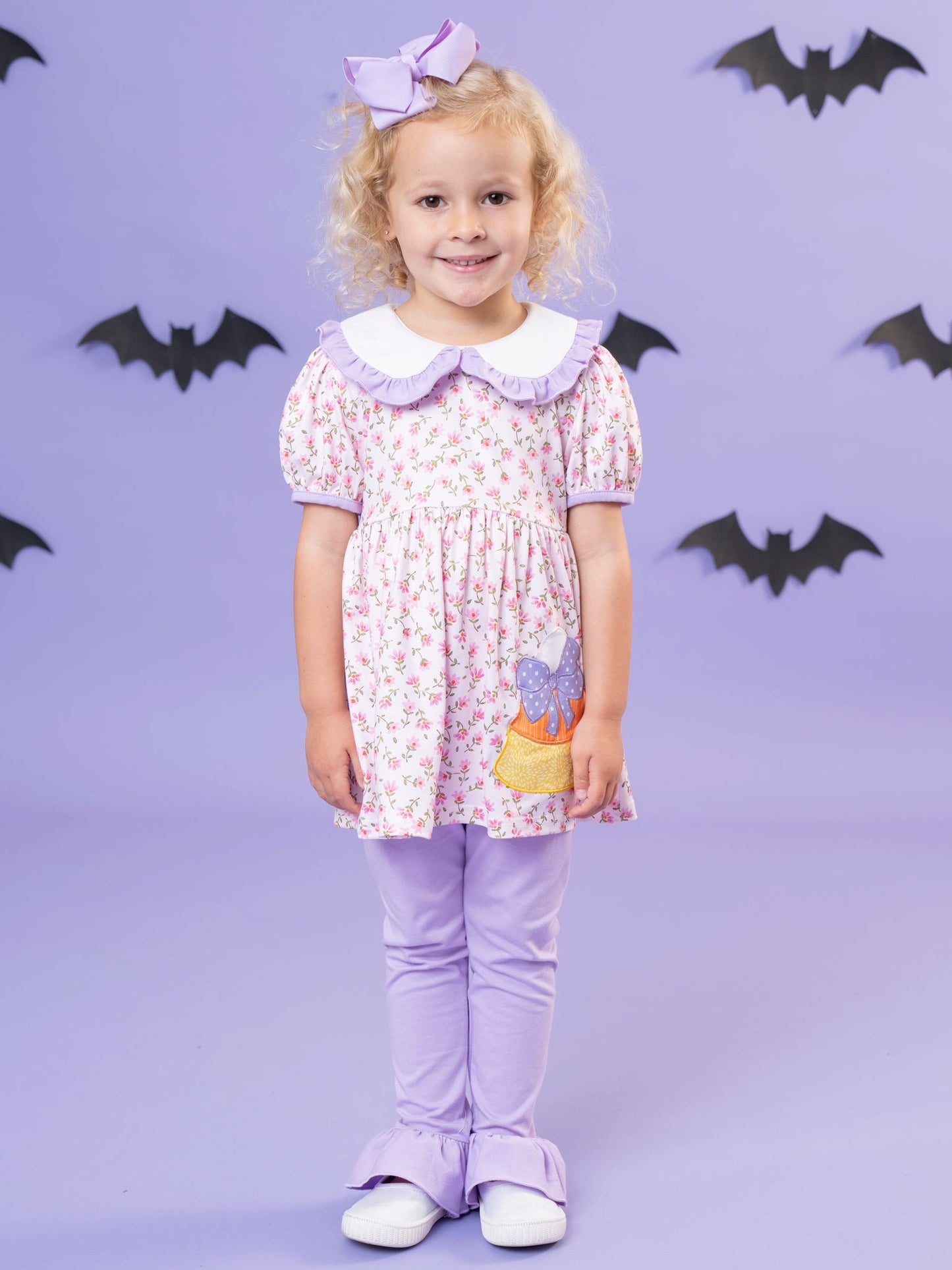Candy Blossoms Embroidered Ruffle Outfit