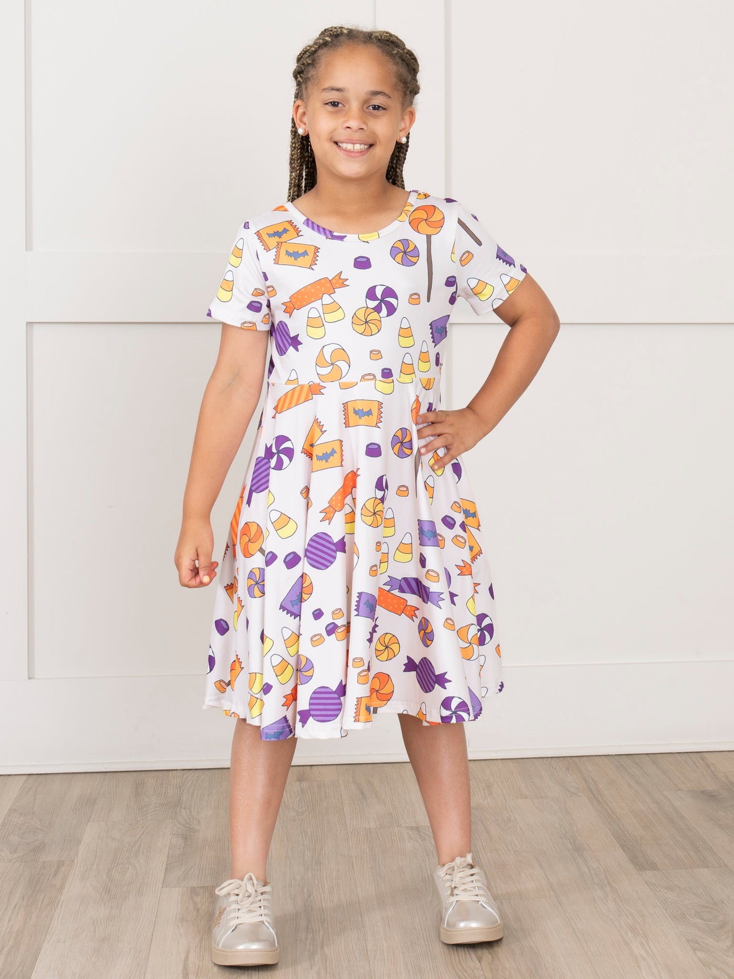 Trick or Treat Swing Dress - Candy