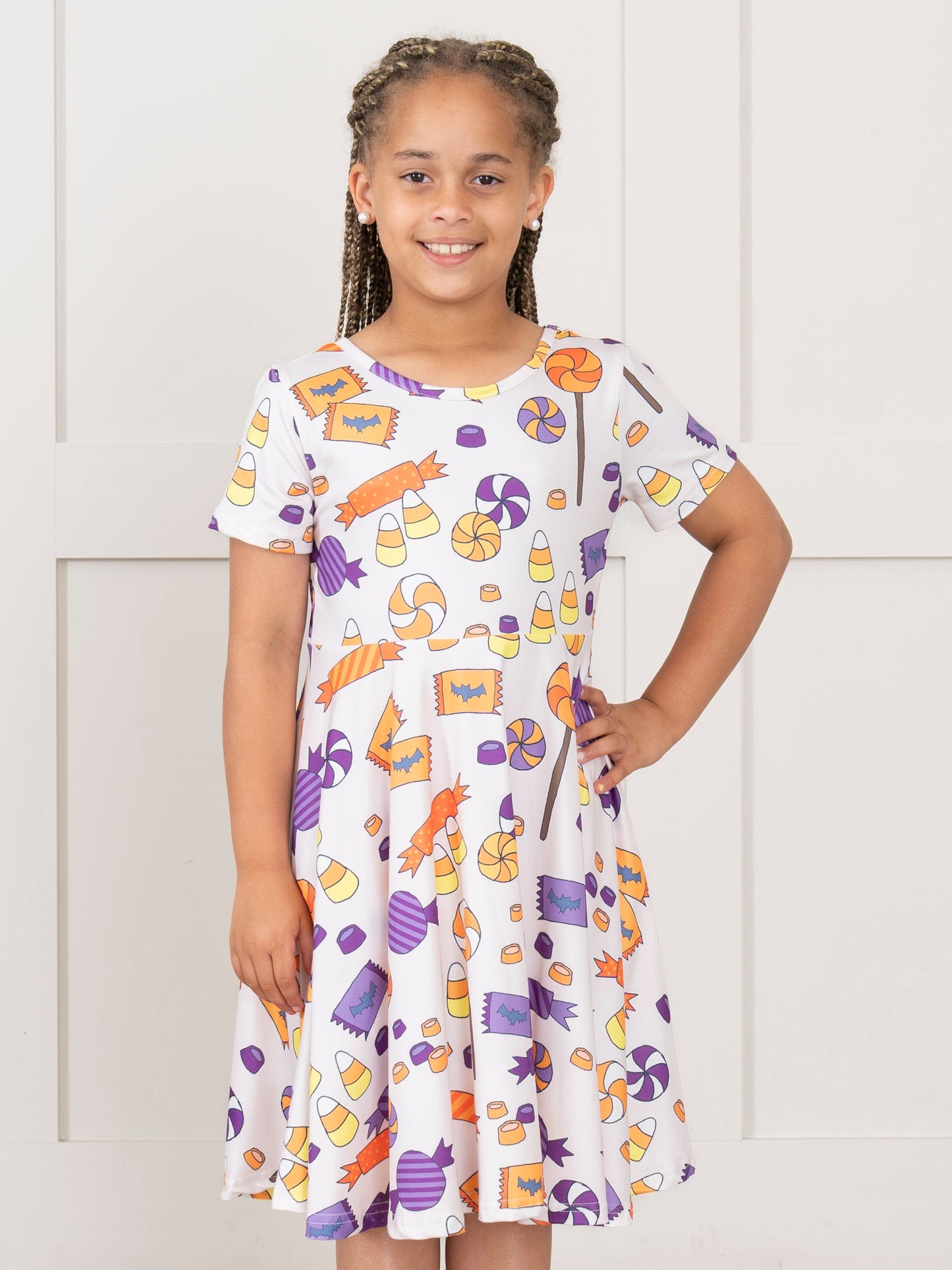 Trick or Treat Swing Dress - Candy