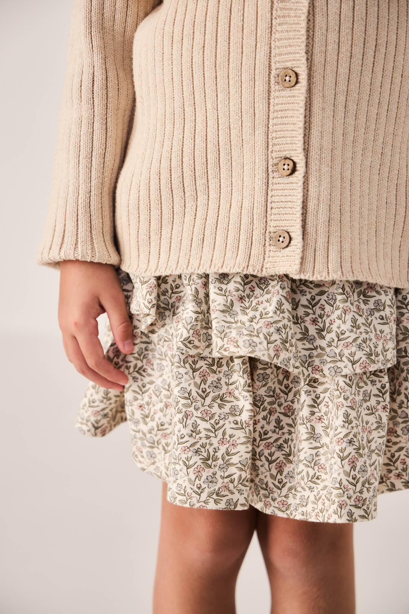 Organic Cotton Ruby Skirt - Ariella Eggnog