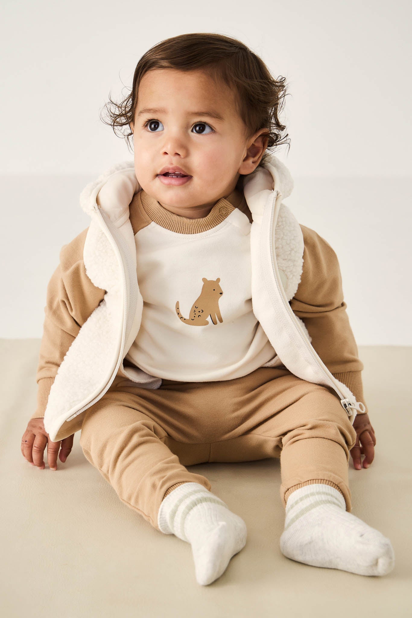 Organic Cotton Tao Sweatshirt - Bronzed Leopard