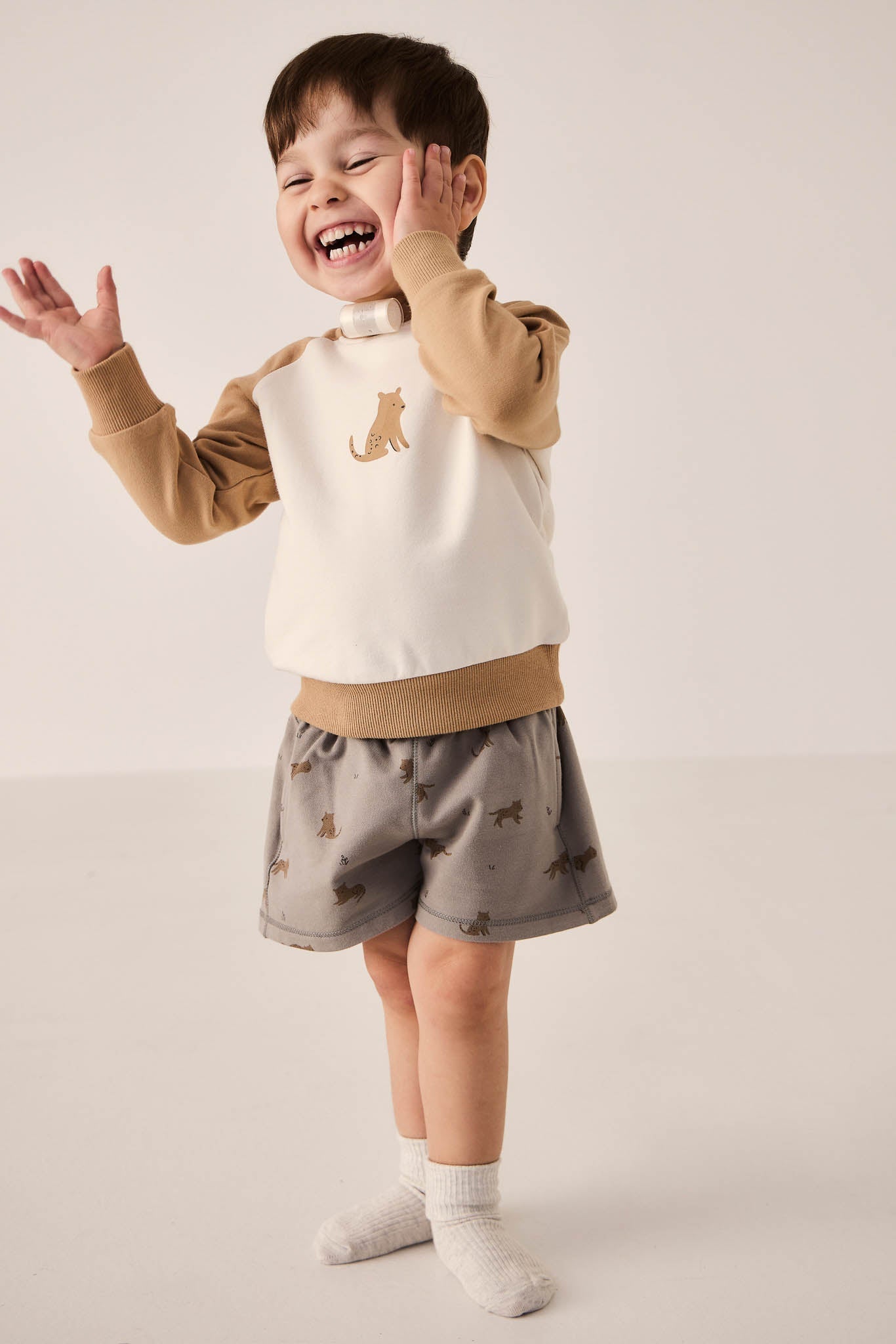 Organic Cotton Tao Sweatshirt - Bronzed Leopard