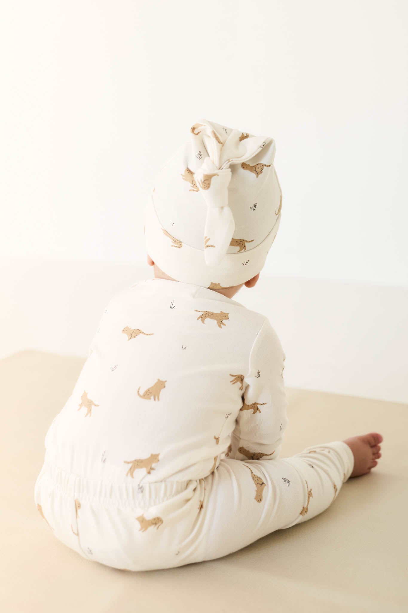 Organic Cotton Everyday Legging - Lenny Leopard Cloud