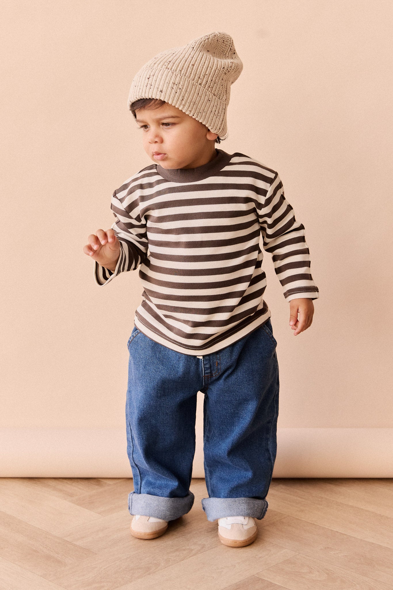 Johan Knit Beanie - Buff Fleck