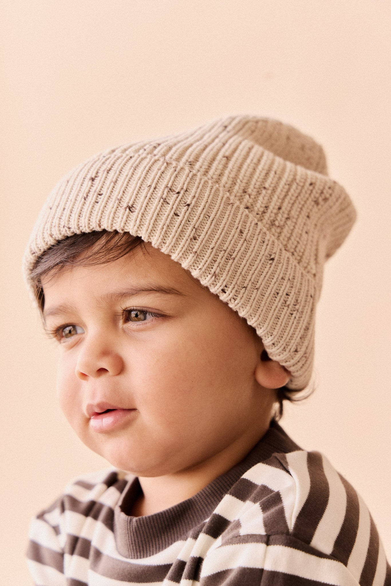 Johan Knit Beanie - Buff Fleck