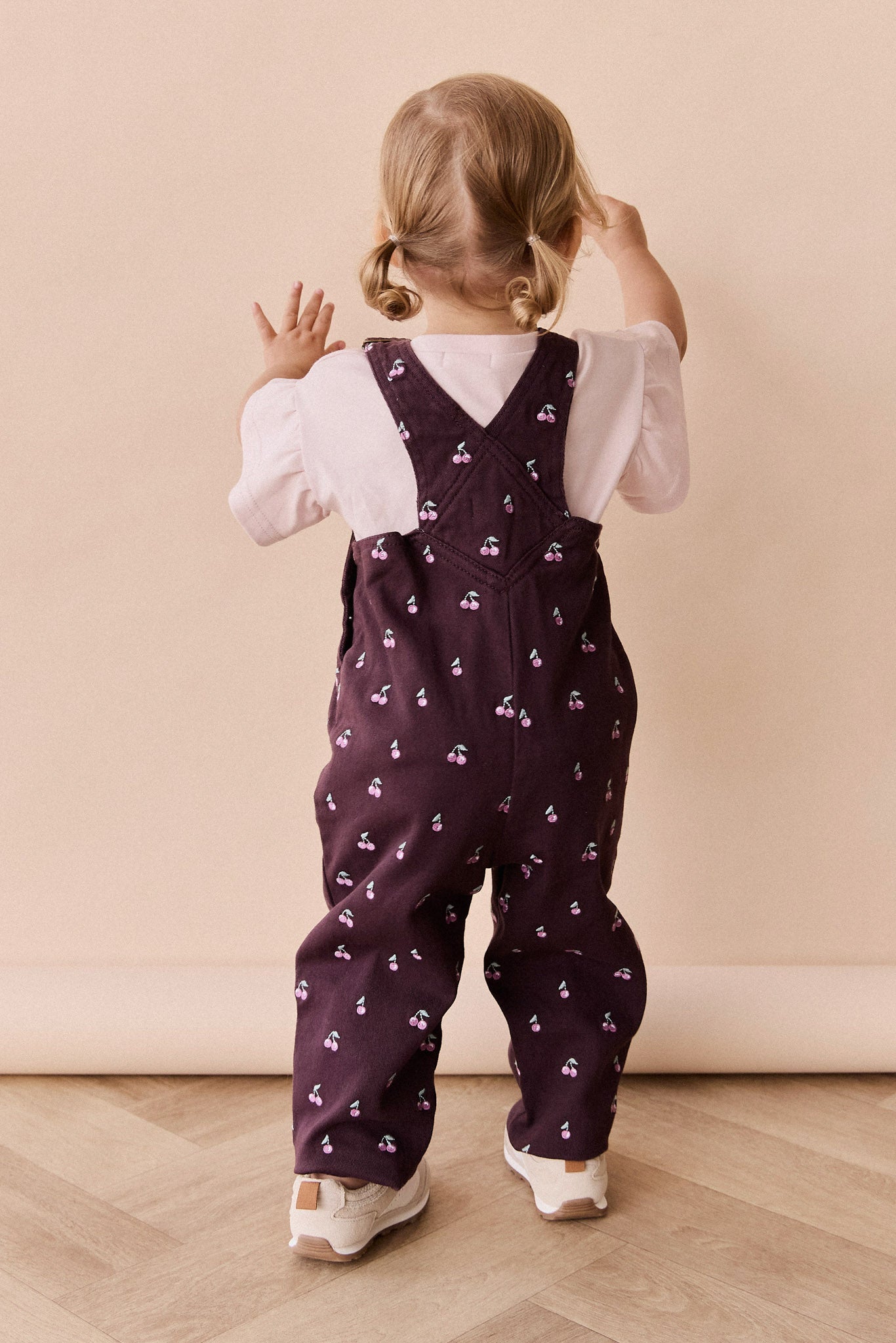 Blair Overall - Cherry Love Plum Embroidery