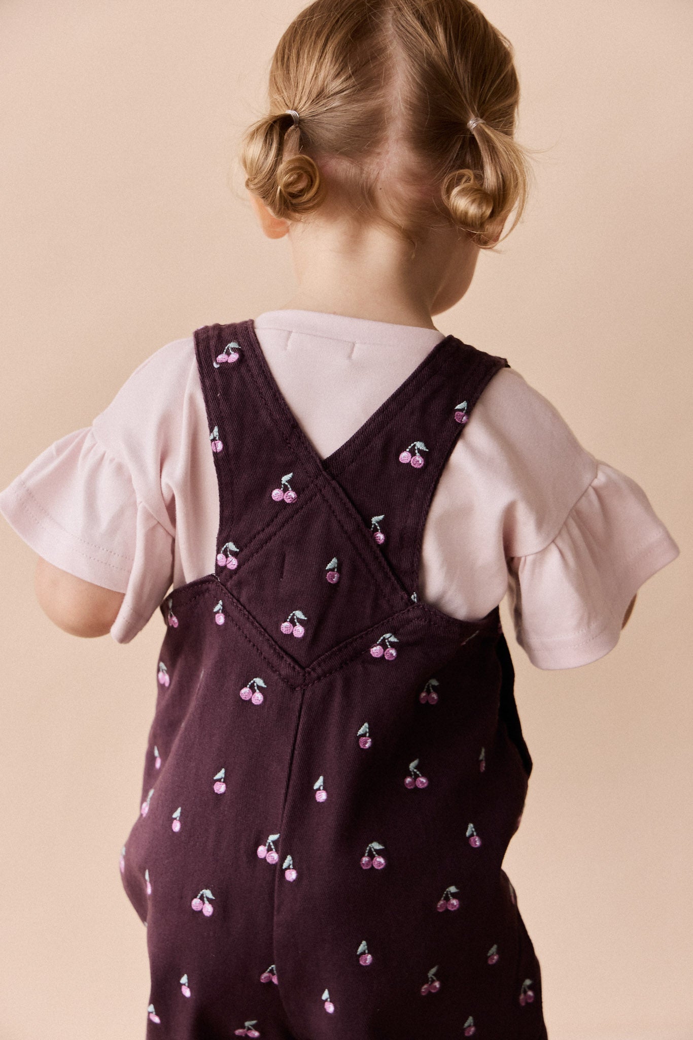 Pima Cotton Courtney Ruffle Top - Soft Misty Rose